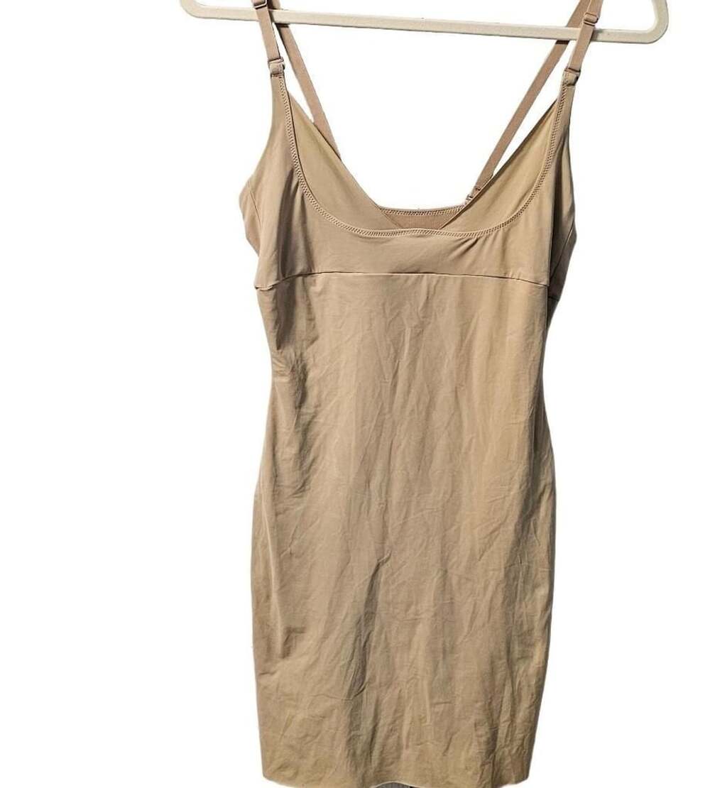 Maidenform Subtract 1723 Nude Full Body Shapewear Bodysuit Slip Size L